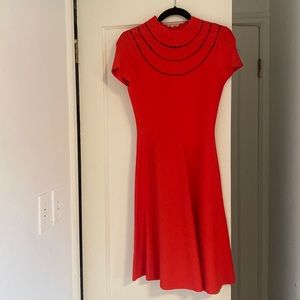 Eliza J red cocktail dress